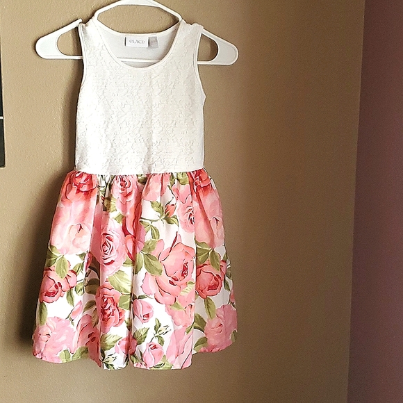 Children's Place Girls Flower Dress - Picture 1 of 3